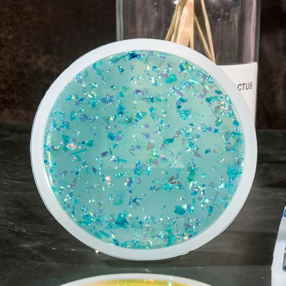 Handmade Pendant Agate Fluid Arts Silicone Round Coaster Mold Epoxy Resin Casting Molds Jewelry Making Mould