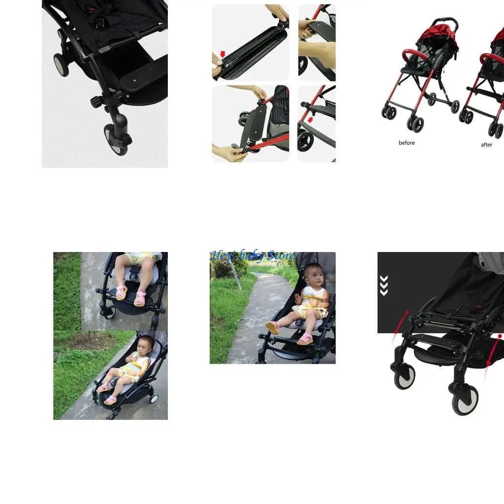 Q1Fe Passeggiatore regolabile a pedale del pedale POSTO BAMBINO