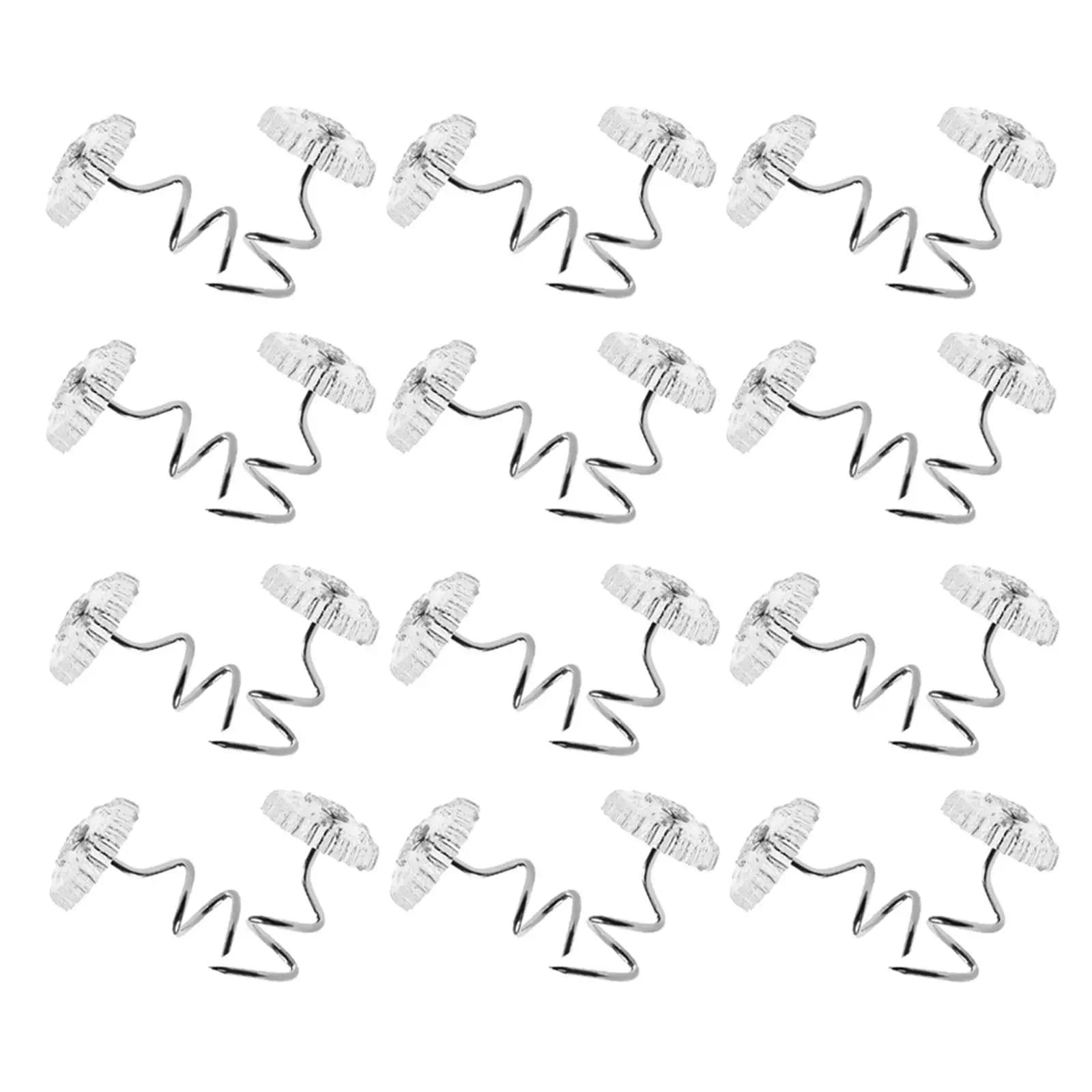40Pcs Bed Skirt Pin Spiral Design Stable Ruffle Pins Bedskirt Holder Slipcover Fastener Upholstery Tacks Bed Sheet Fixing