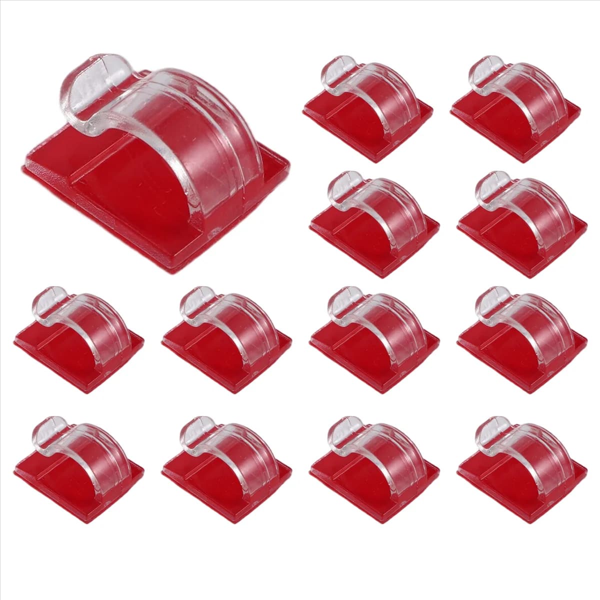 Ganci ABQR per luci a corda da esterno Clip Confezione da 50 clip Gancio per luce trasparente con 50 supporti adesivi impermeabili per lampada