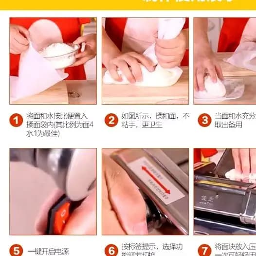 Small Stainless Steel Electric Pasta Maker Home & Commercial Fully Automatic Dough Kneading Machine