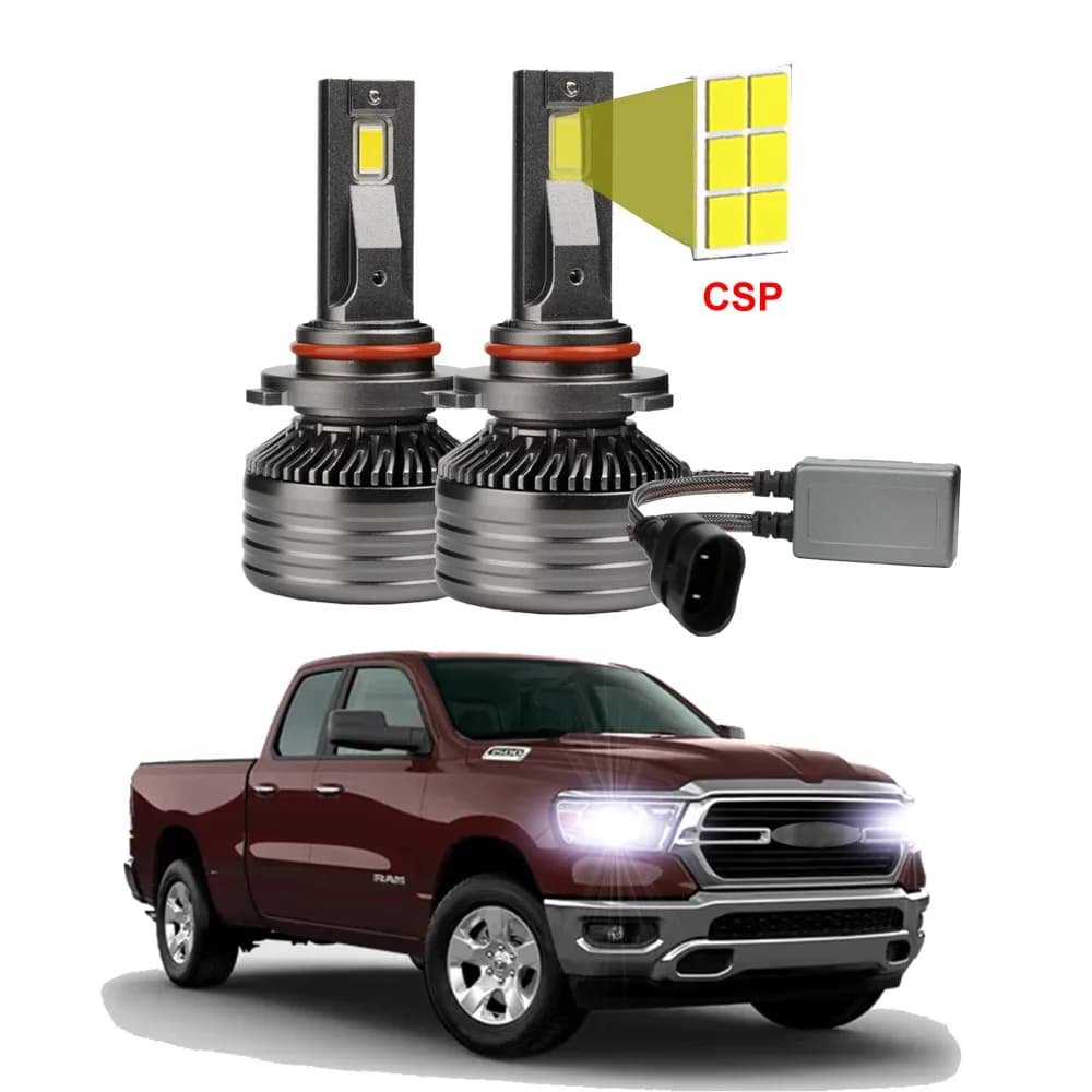 2PCS Lampadine per fari a LED per Dodge Ram 1500 2500 3500 2019-2023 Canbus abbaglianti e anabbaglianti