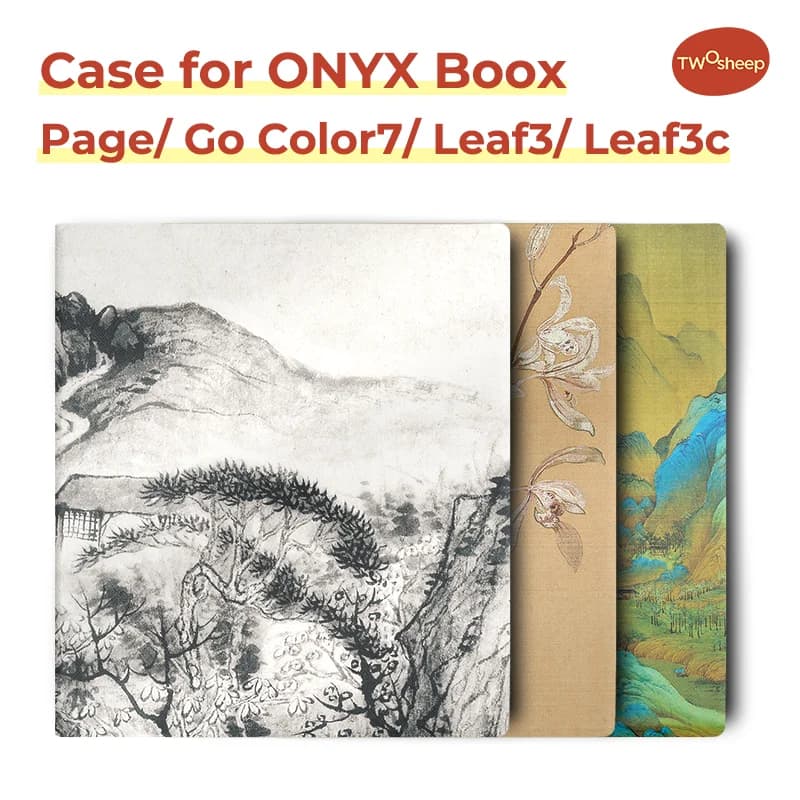 Custodia Twosheep per Boox Go7 Go Color7 GenII GenI Page Leaf3 Leaf3c Cover magnetica da 7 pollici Auto Sleep Stile cinese
