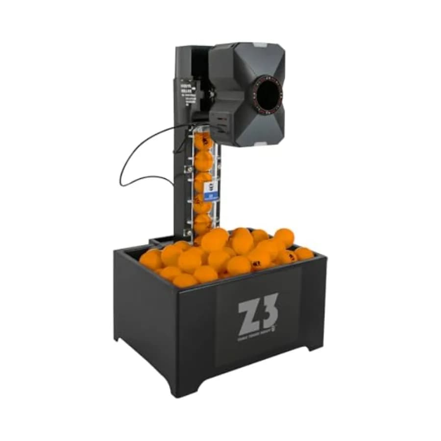 Robot da Ping Pong Professionale con Telecomando, Macchina Lanciapalline per Allenamento, con Rete e 100 Palline da 40mm