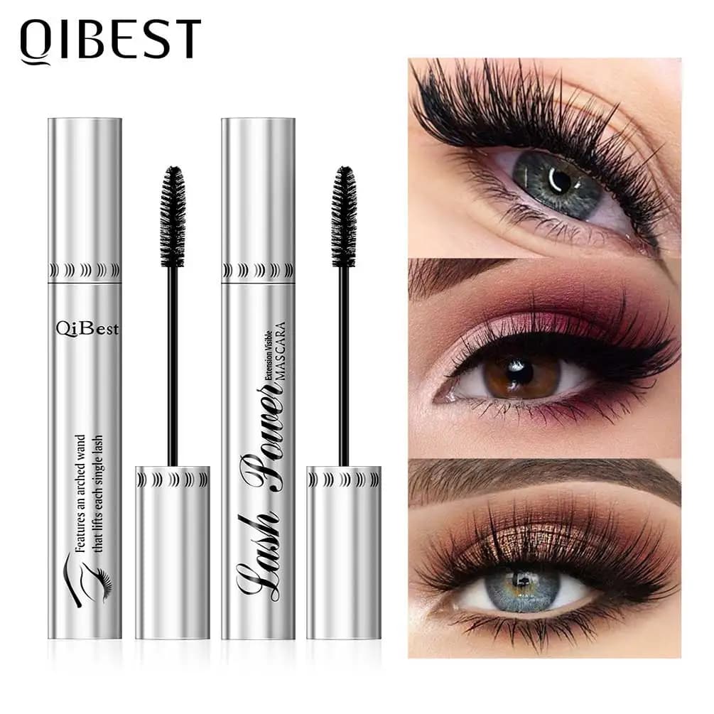 2 pcs/set 4D Mascara Beauty Makeup Curling Black Eyelash Extension Waterproof Liquid Volume Long Life Cosmetic Mascara
