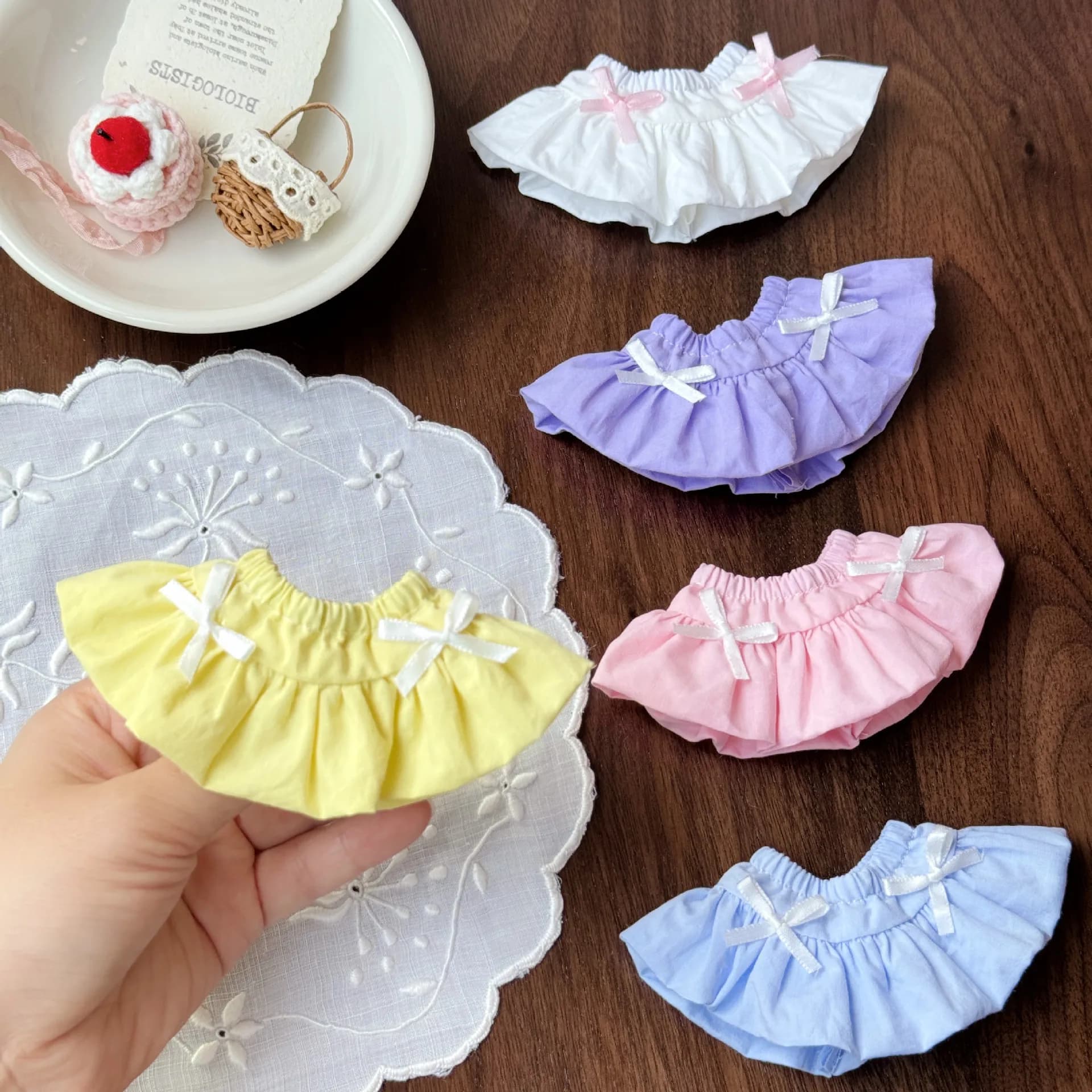 Sweet Bud Skirt Doll Clothes For 10-17cm Doll Universal Fit ZSIGA Mini Outfit Cute BJD Doll Replacement Dress Up Accessories