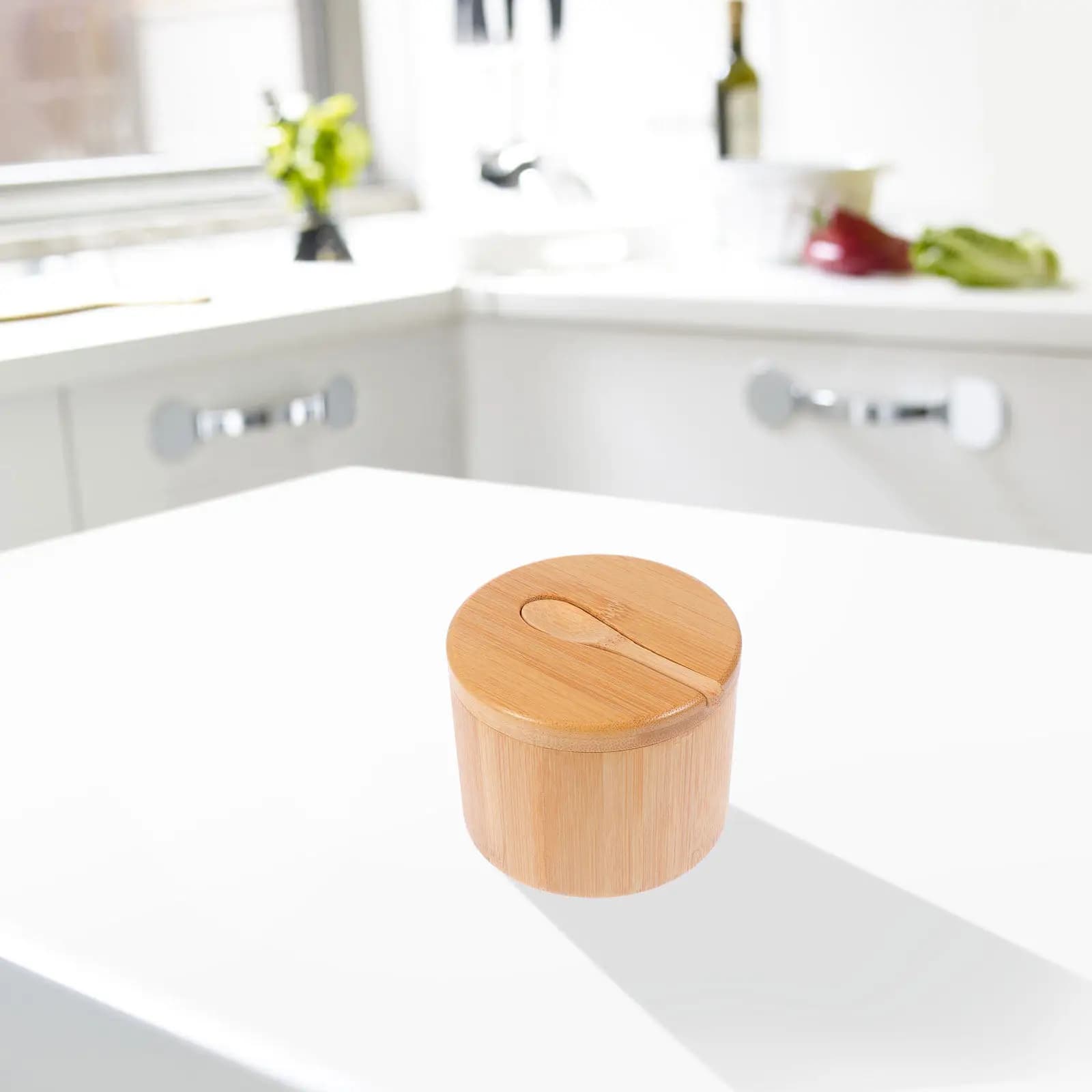 Set di 1 Barattolo per Spezie con Coperchio Girevole, Contenitore per Sale, Barattoli per Condimenti, Contenitore per Spezie da Cucina per Utensili da Cucina Domestici