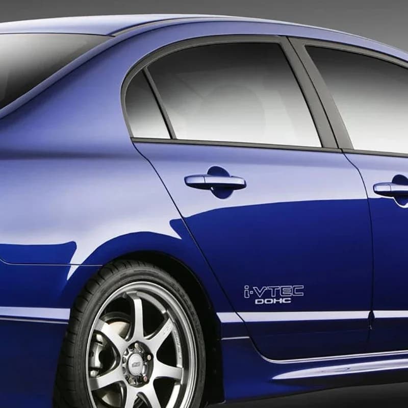 Decalcomanie in vinile con logo emblema I-VTEC DOHC, adesivi da corsa impermeabili in vinile per decorazioni per porte laterali auto per Honda CIVIC