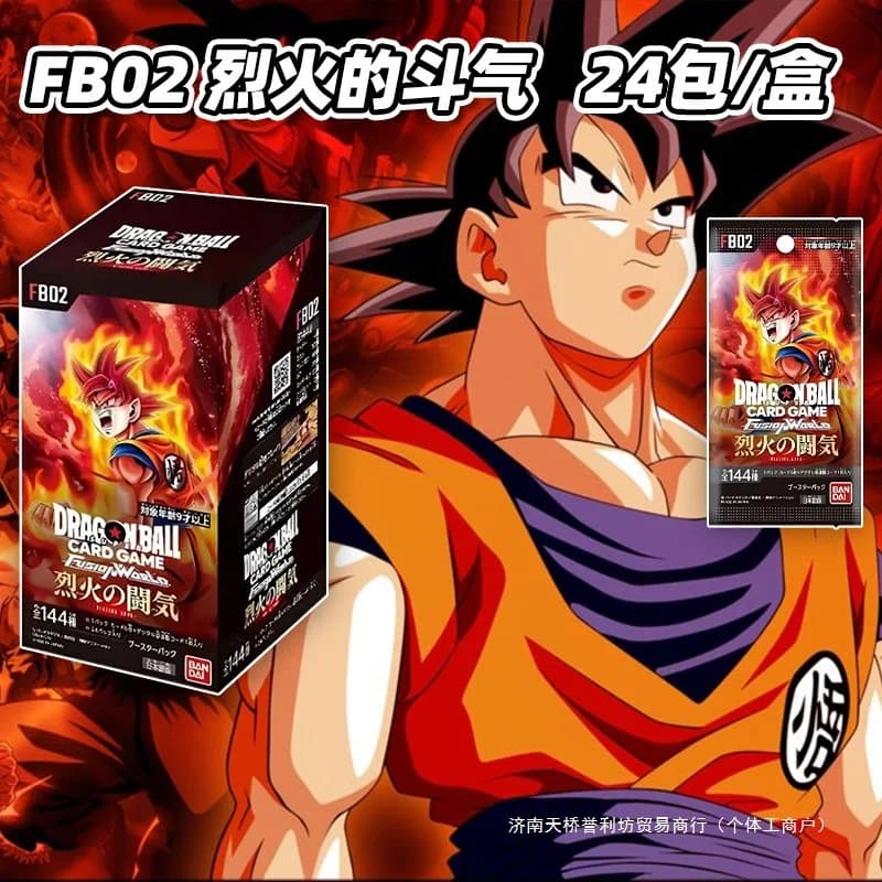 Bandai Dragon Ball TCG Gioco di Carte Fb01 Awakened Pulse Fb02 Blazing Fighting Spirit Booster Box 24 Pacchetti Edizione Giapponese Asiatica