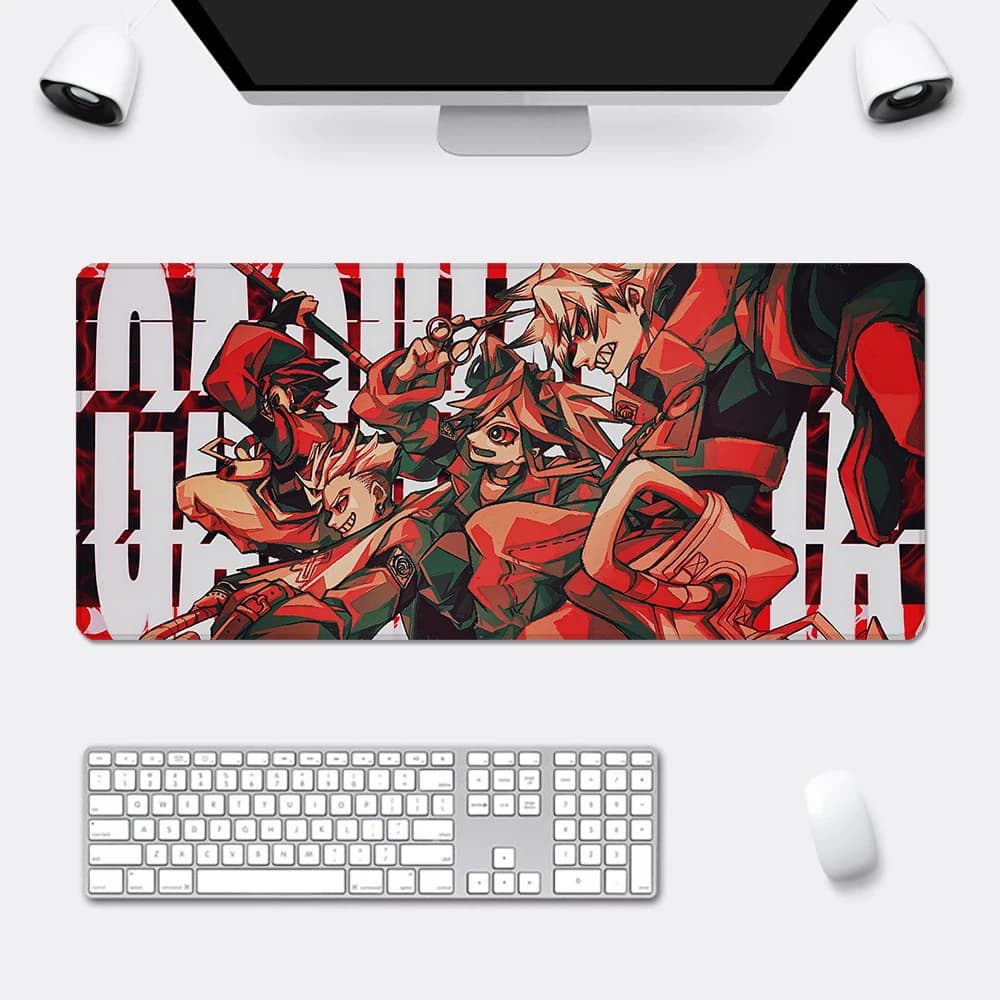 Tappetino per mouse Hot Anime G-Gachiakutas con stampa HD, per giocatori di computer, con bordi bloccati, antiscivolo, XXL 90x40 cm, per tastiera e scrivania PC