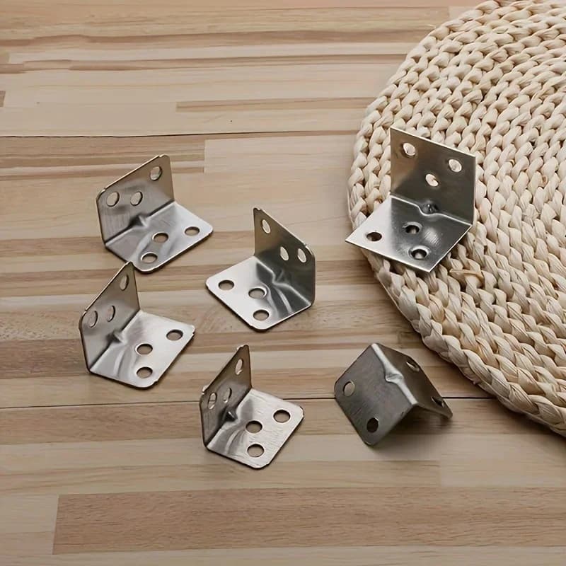 10/20pcs Angle Iron Board Table, Chair, Cabinet, Wardrobe, Fixed Connector, 90-degree Angle Iron Plate Bracket