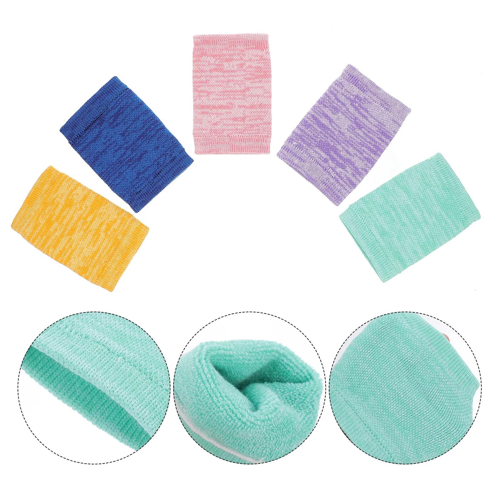 Set di 5 Supporti per Polso, Fasce Compressive per Artrite, Protezione per Tunnel Carpale e Tendinite, Fascia Protettiva Sportiva