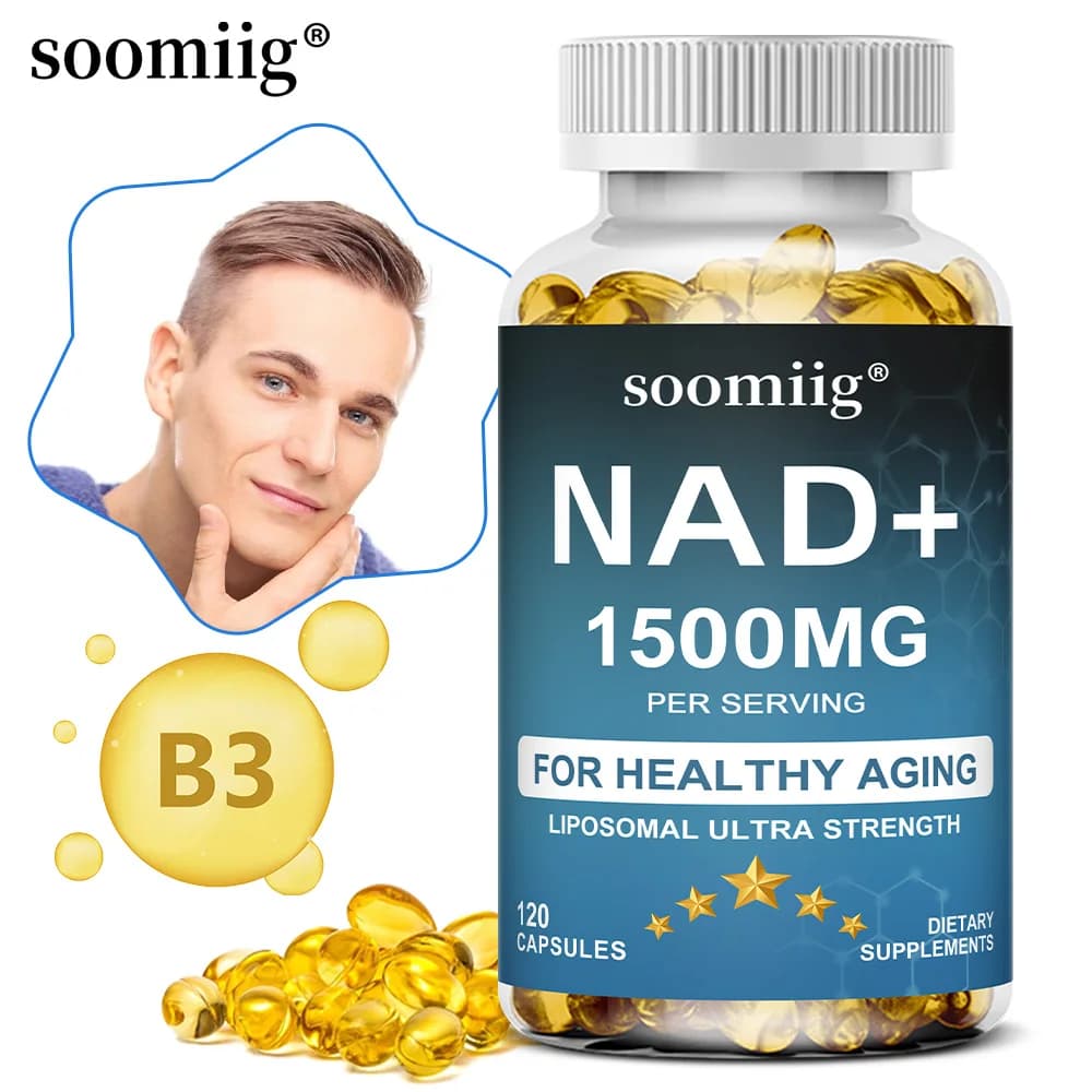 Integratore NAD, 1500 mg - con Resveratrolo, NAD Plus Boosting - Supporta la salute cellulare, la resistenza e l'invecchiamento sano, la salute della pelle