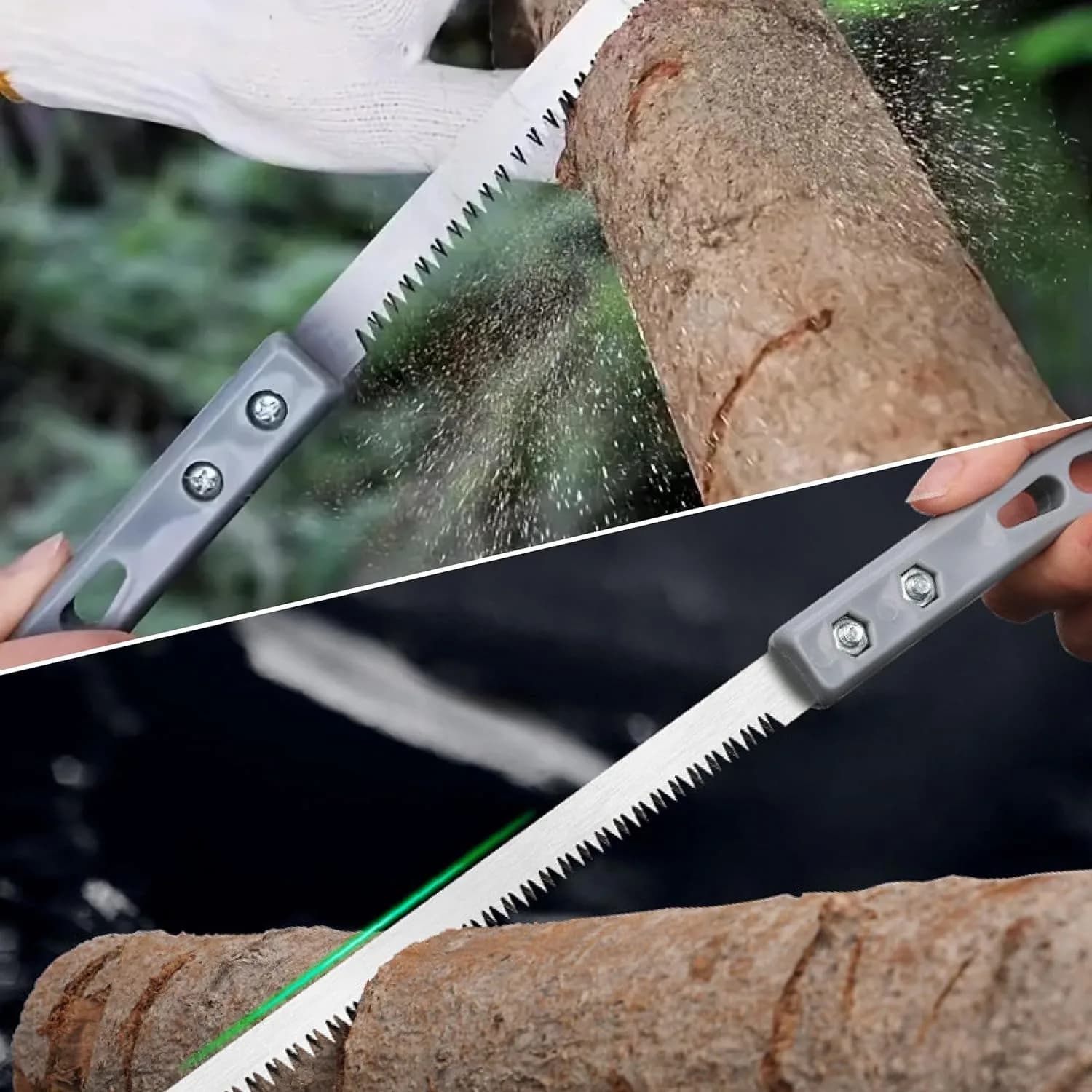 Sega da giardino con sega a mano, sega per la lavorazione del legno da 340 mm, mini sega per il taglio di pannelli di legno e pareti