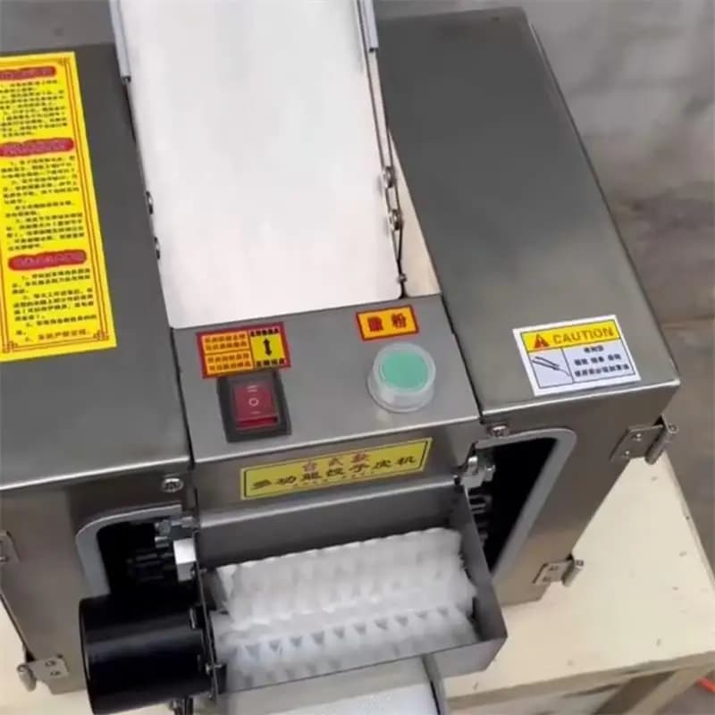 Macchina automatica per avvolgere gnocchi Affettatrice per pasta Affettatrice per pelle di Wonton Macchina per pasta in acciaio inossidabile