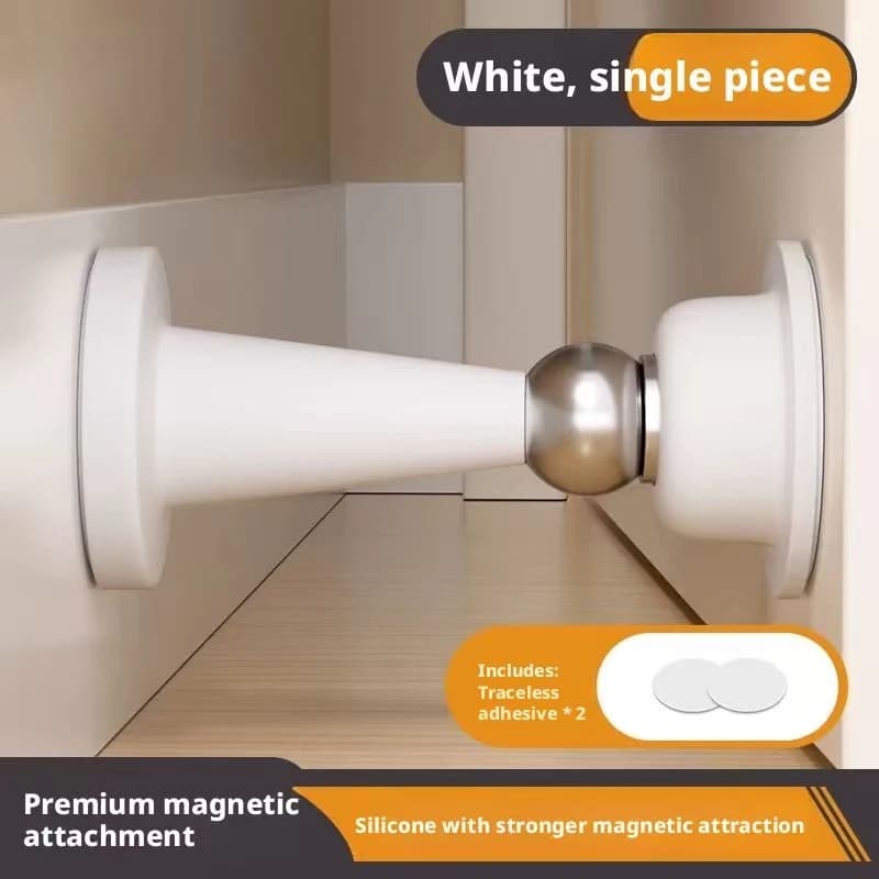 Fermaporta in Silicone Senza Foratura: Protezione Anti-Collisione a Forte Suzione per Pareti e Pavimenti della Camera da Letto
