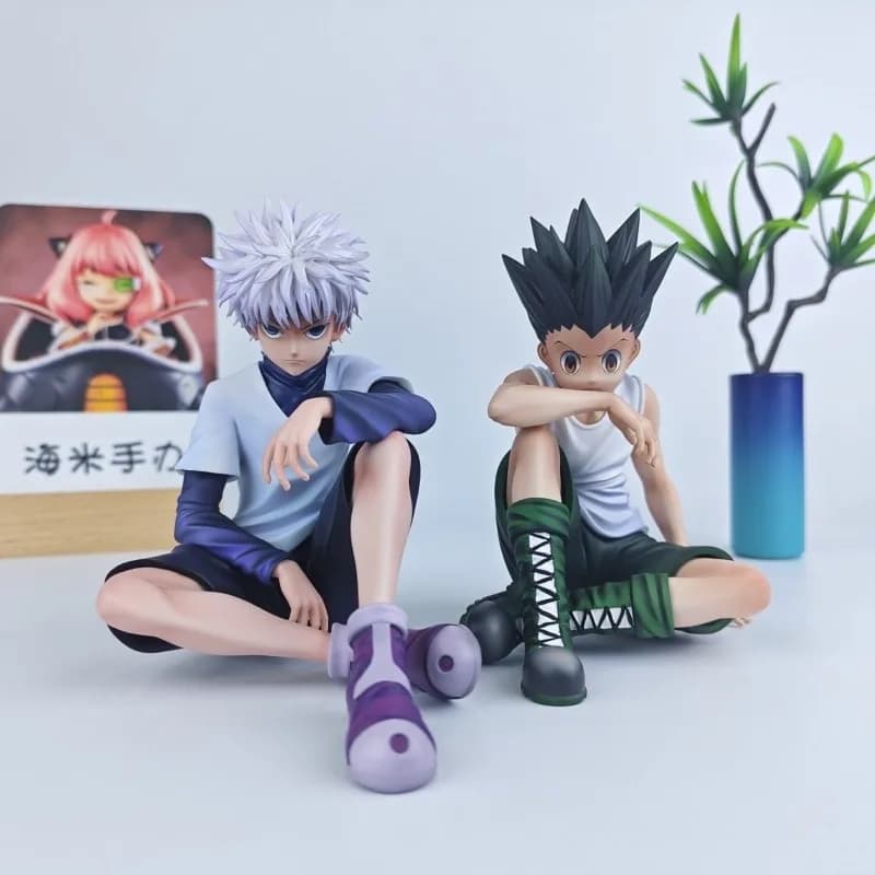 11 centimetri Anime Hunter X Hunter Killua Zoldyck Action Figure Gon Freecss Noodle Stopper Figura Modello Auto Ornamenti Giocattoli Regalo Di Compleanno