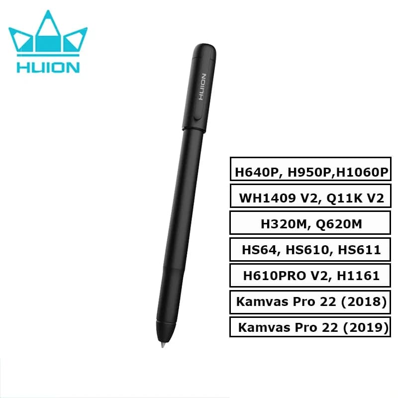 Huion Scribo PW310 tavoletta grafica Stylus 8192 pressione della penna con 3 ricariche di ricambio supporto H420X H640P Q620M HS64 H610PROV2
