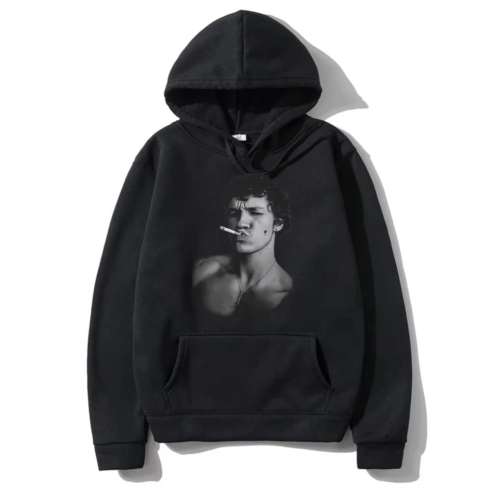 Heated Rivalry Ilya Rozanov Felpa con cappuccio con stampa fumetto, alla moda, in pile, casual, oversize, unisex, streetwear
