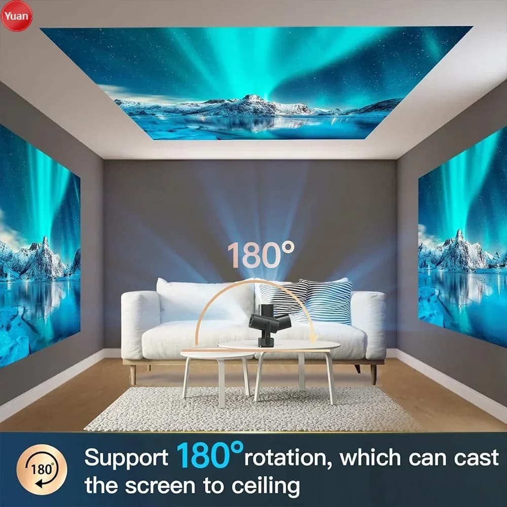 Mini proiettore video home theater portatile Beamer Nuovo design Full HD 1080P LED LCD Android 11 Mini fabbrica operativa OEM ODM