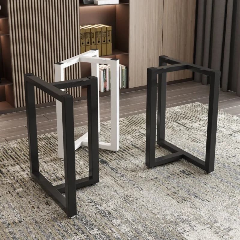Wrought iron table legs large board frame bar stand office meeting stare as feet thickened desk dining table tea