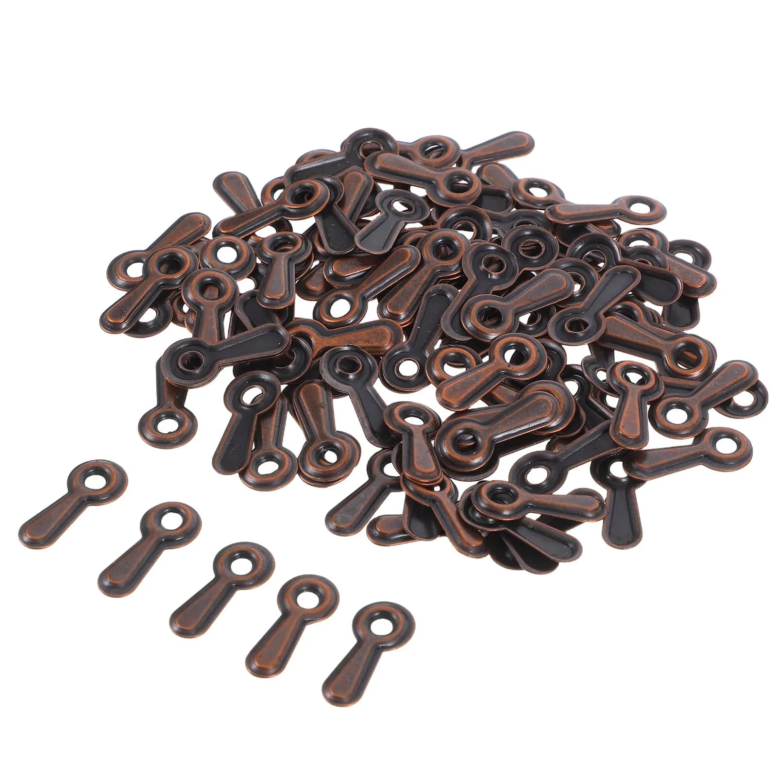 100 Pezzi Chiusure a Bottone in Metallo per Cornici, Clip di Fissaggio, Kit di Riparazione Fai-da-Te per Cornici Fotografiche, Accessori per Appendere