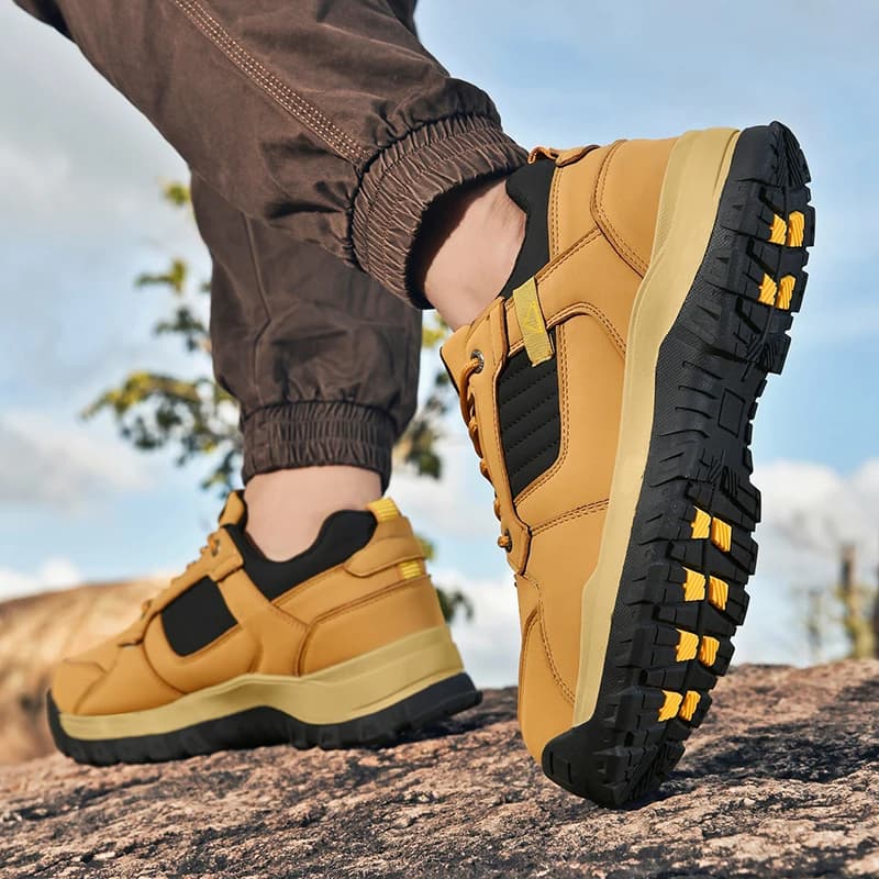 Men's High-Top Hiking Boots Rubber Sole Outdoor Travel Trekking Plus Size
