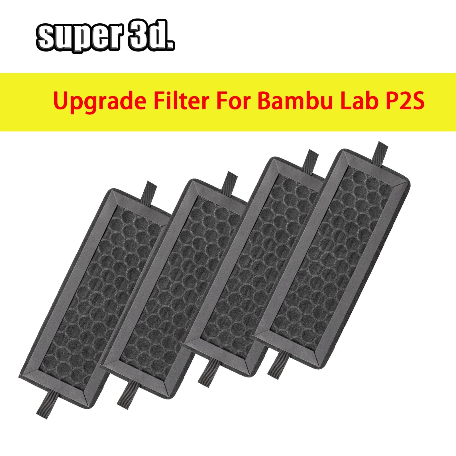 2026 Upgrade For Bambu Lab P2S Filter HEPA Activated Carbon Combo Air Filter Bambulab P2S 3D Printer Accessories OEM Replacement