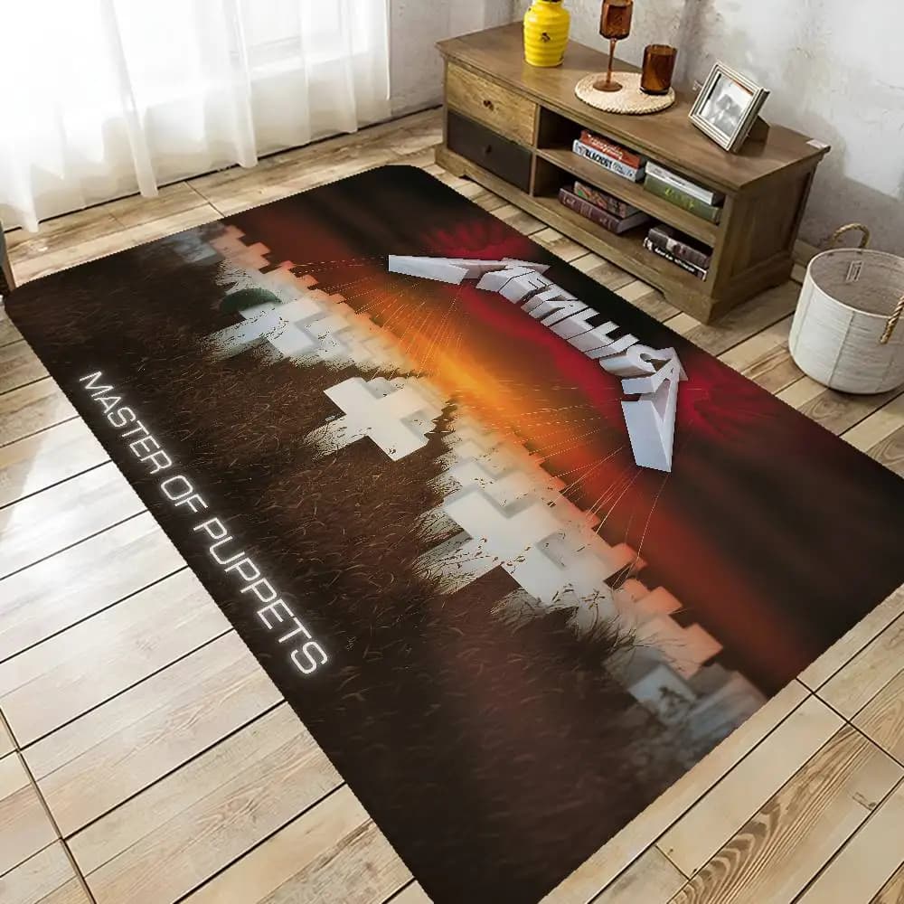 Classic Heavy Band M-Metallica Floor Mat Rectangle Anti-slip Home Soft Badmat Front Door Indoor Outdoor Mat Welcome Doormat