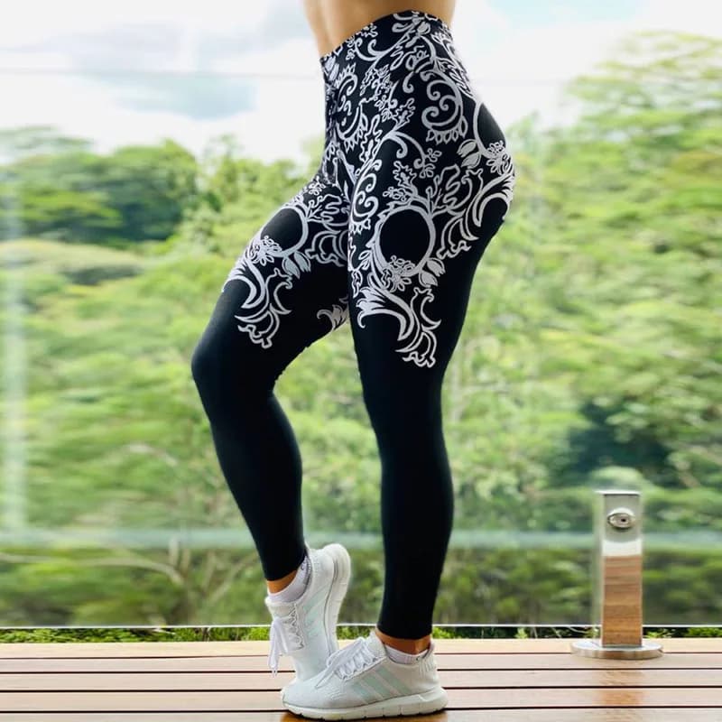 Popular Women's Digital printing yoga pants Individuality Colorful Yoga Trousers Leggings Pencil pants