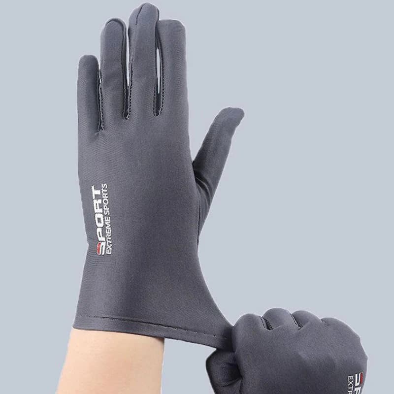 Sun protection gloves for men and women driving sweat fishing can breathable ice silk touch screen for cycling climbing