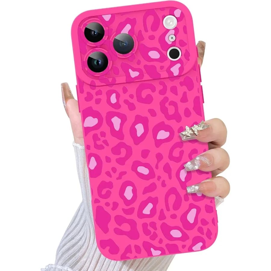 Compatibile con la custodia per iPhone 17 Pro Max 2025 Cover protettiva per fotocamera con motivo ghepardo con stampa leopardata