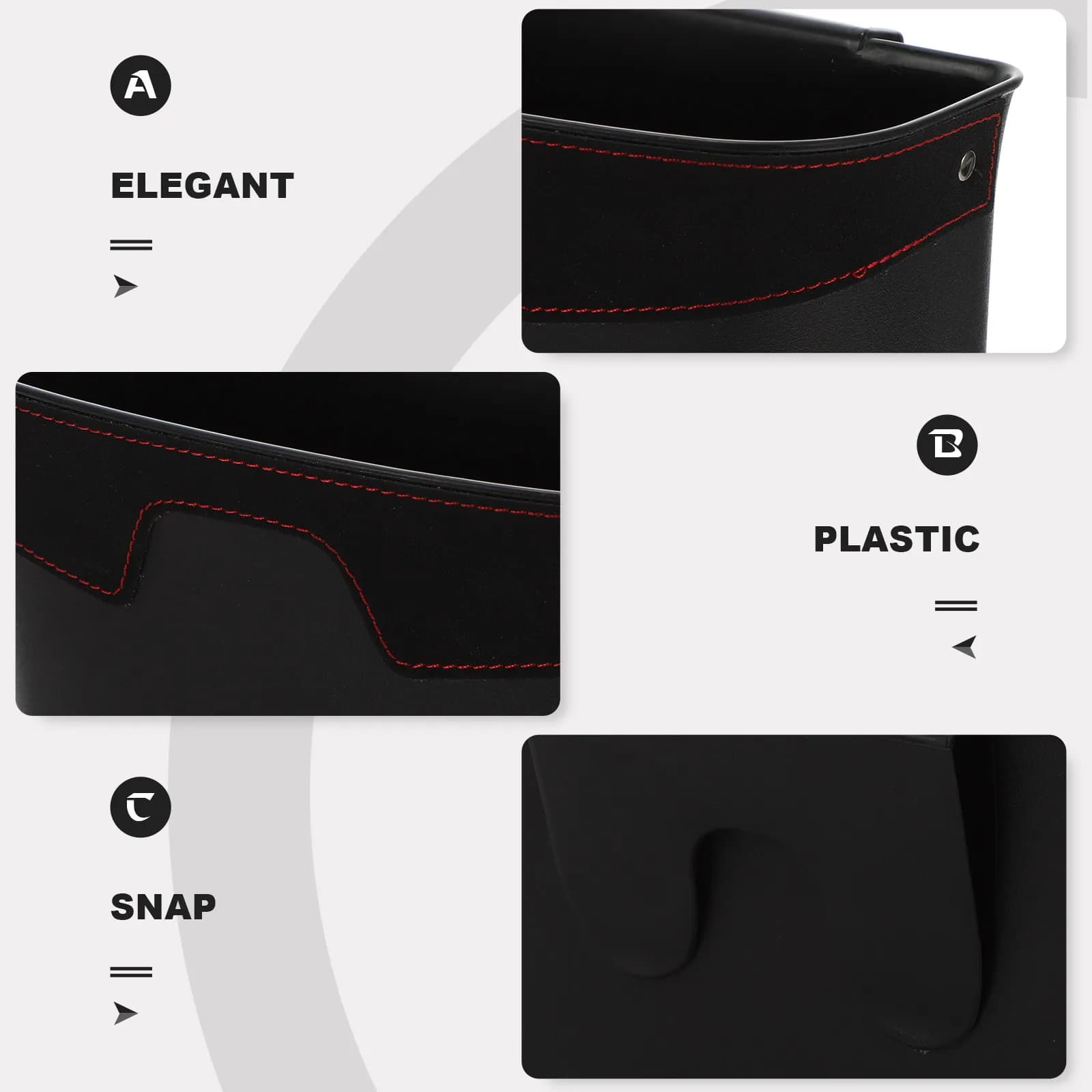 Mini Cestino per Auto Impermeabile, Contenitore per Rifiuti da Appendere, Organizer per Sedile Posteriore, Cestino per Rifiuti per SUV, Camper, Camion, Automobile