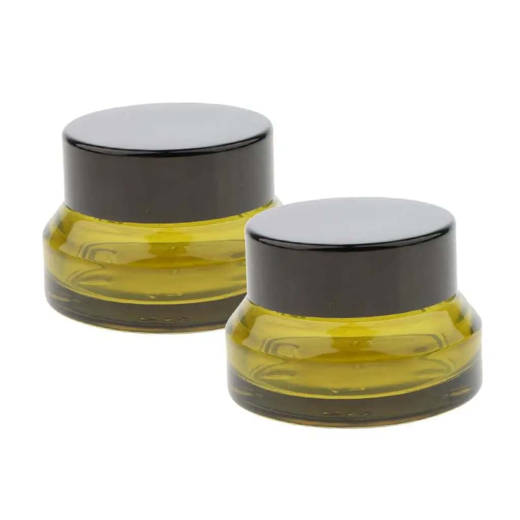 Vasetto Cosmetico Ricaricabile in Vetro, Contenitore per Trucco e Skincare, Flacone da Viaggio per Oli Essenziali per la Bellezza