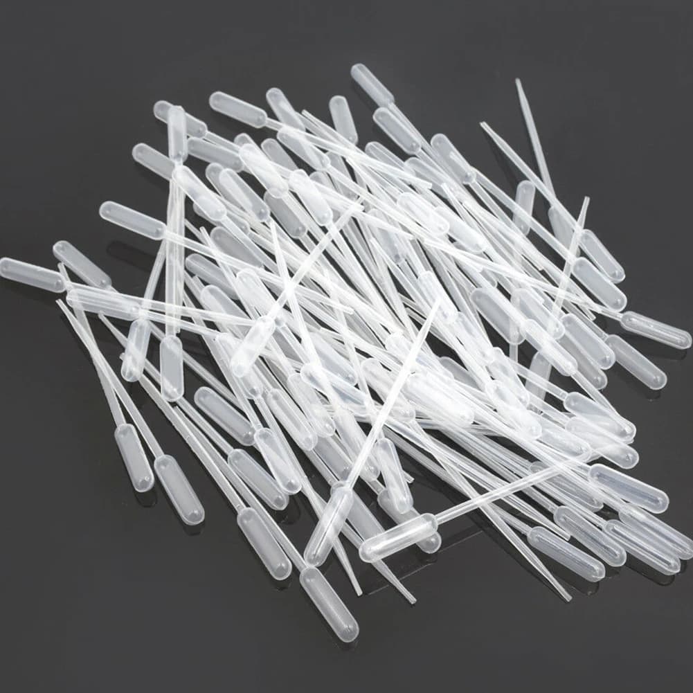 50 pz Pipette di Trasferimento Sterili Strumenti di Trucco Pipette di Oli Essenziali Usa E Getta Trasparente Contagocce di Liquido Forniture Esperimenti per il Lab