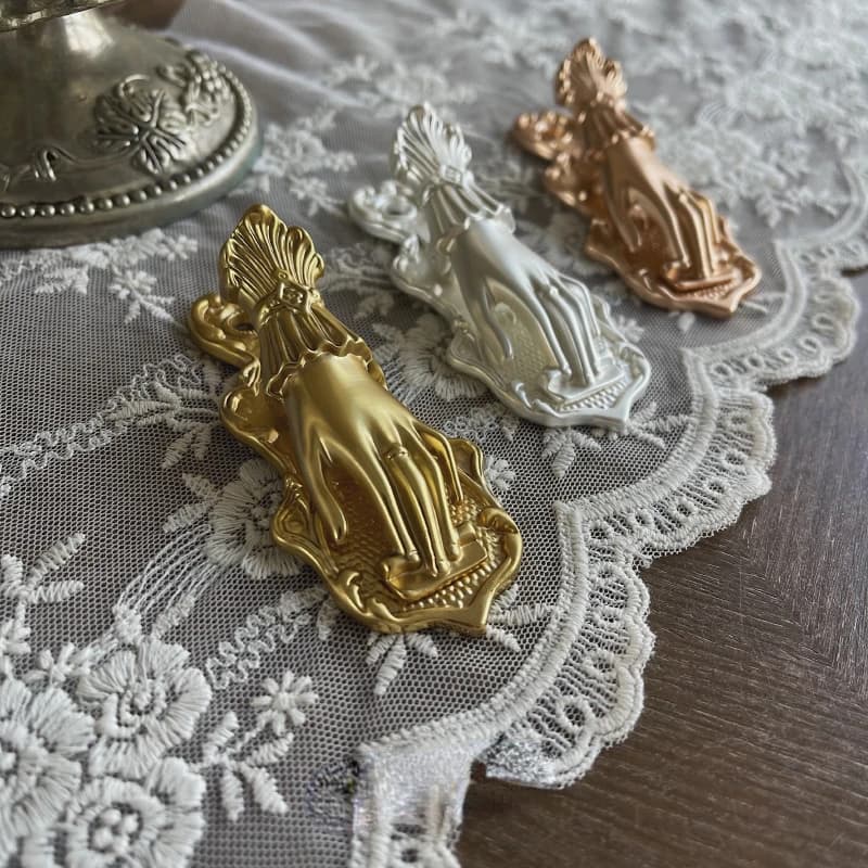 Vintage Noble Lady Hand clip di carta diario Notebook decorazione puntelli di tiro carino clip di pianificatore in ottone forniture fisse