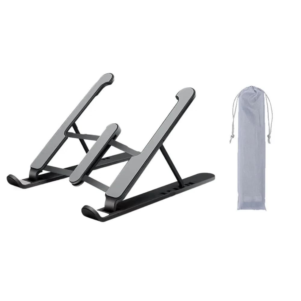 Supporto per laptop portatile in ABS Supporto per laptop pieghevole in lega di alluminio Staffa di raffreddamento per laptop Supporto per laptop pieghevole antiscivolo per la casa