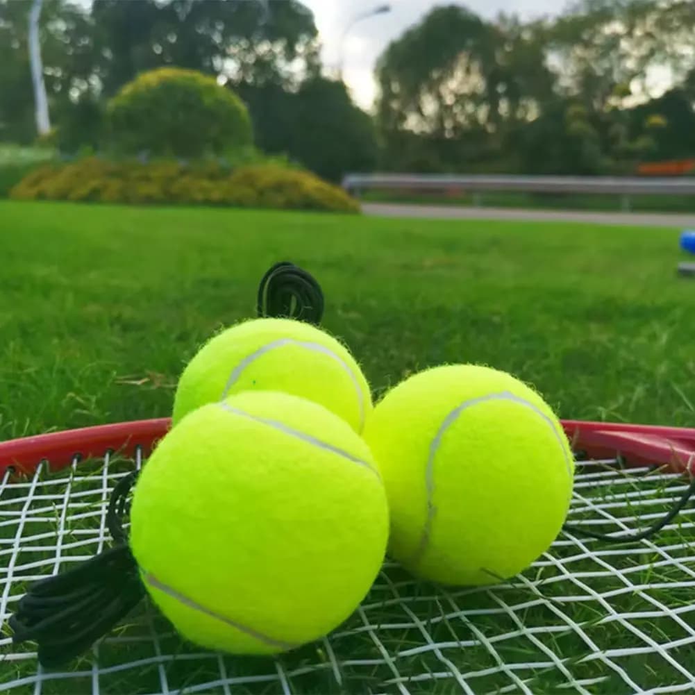 Palla da tennis con corda per allenamento per principianti Tennis con corda elastica Palla da tennis da allenamento leggera portatile per adolescenti adulti
