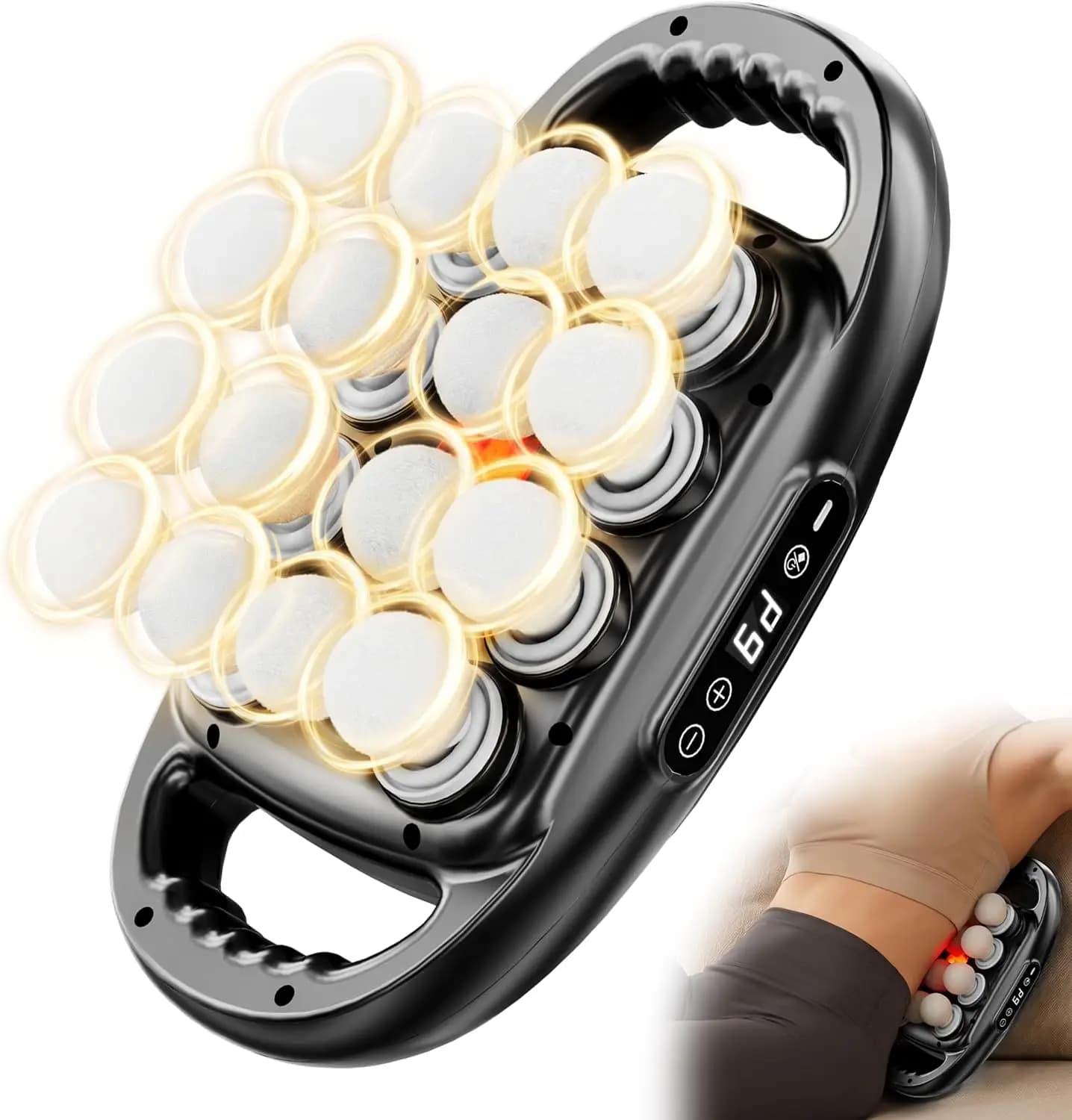16-Head Massage Gun: Deep Tissue, 9 Modes & Intensities for Muscle Recovery, Gift for Men & Women