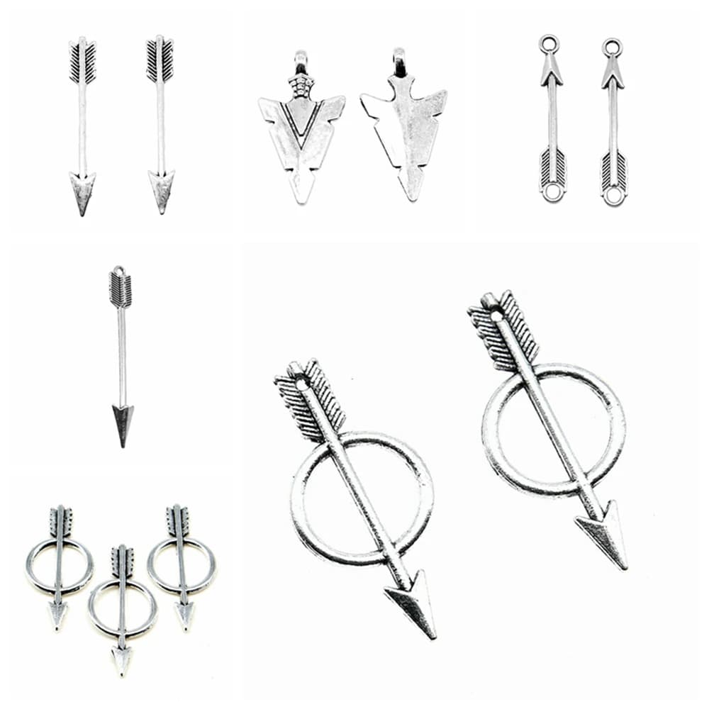 Ciondoli charms sfusi per kit di creazione di gioielli ciondolo accessori gioielli fai da te ciondoli freccia grande
