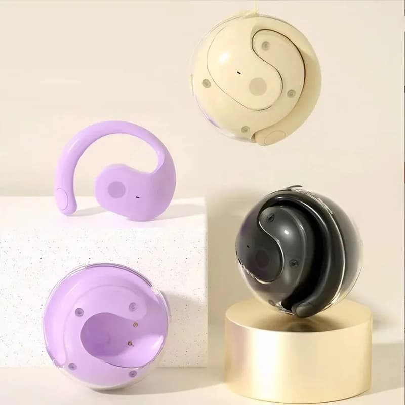 Cuffie wireless Bluetooth 5.3 TWS HiFi con audio stereo, auricolari sportivi per musica in-ear con microfono per iPhone Xiaomi Huawei
