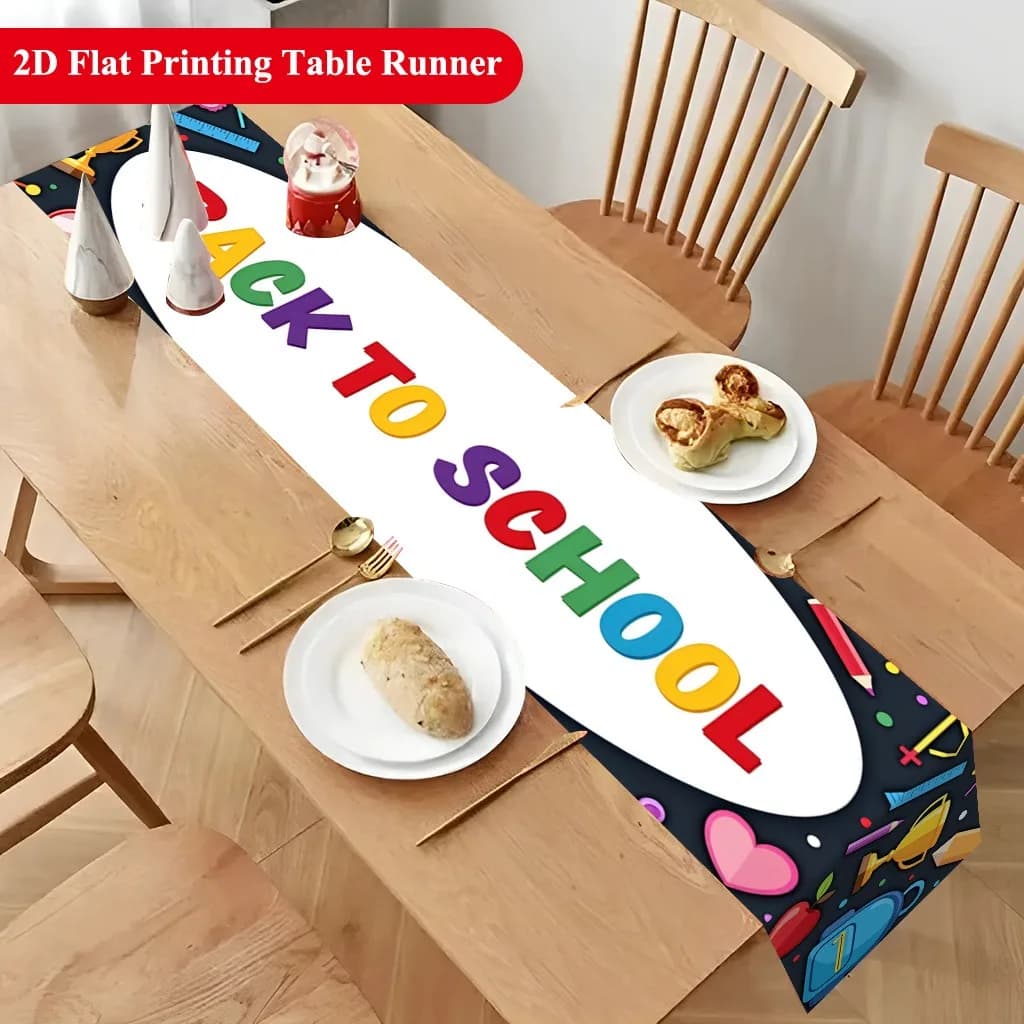 1pc School Supplies Black Background Colorful Design Trophy Backpack Learning Stationery Welcome Back to School for Classroom