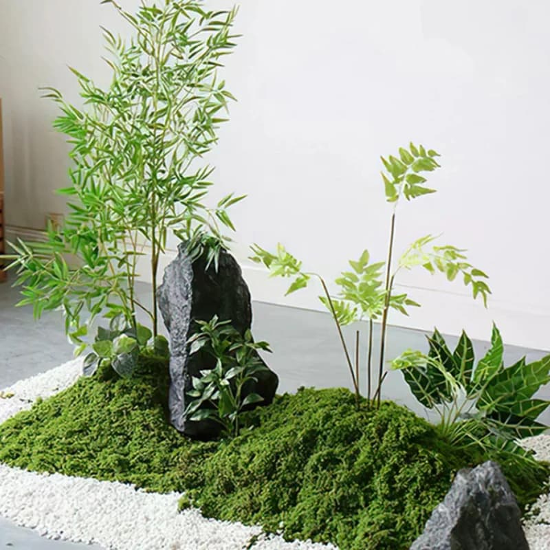 50g Muschio Finto per Artigianato Fai-da-te, Erba Artificiale, Muschio Conservato, Piante Verdi, Decorazioni per Casa, Stanza, Giardino, Mini Paesaggio, Erba Sintetica