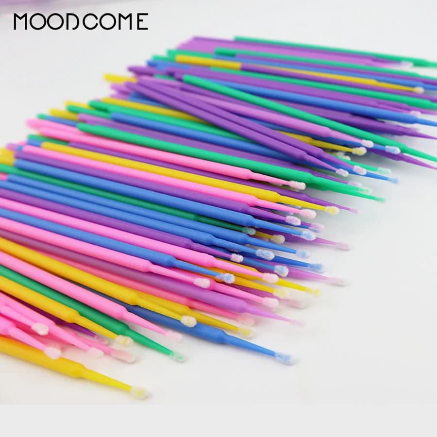 100 pcs disposable Micro brush stick applicator brushes for Mascara for extensions of eyelashes professional supplies for extension of eyelashes brush