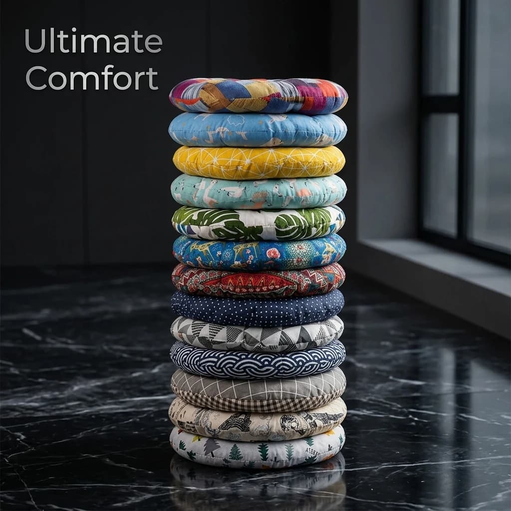 Round Cushion Office Chair Cushion Tatami Meditation Cushion Sofa Throw Pillows Yoga Floor Mat 30/40/45CM Seat Cushion