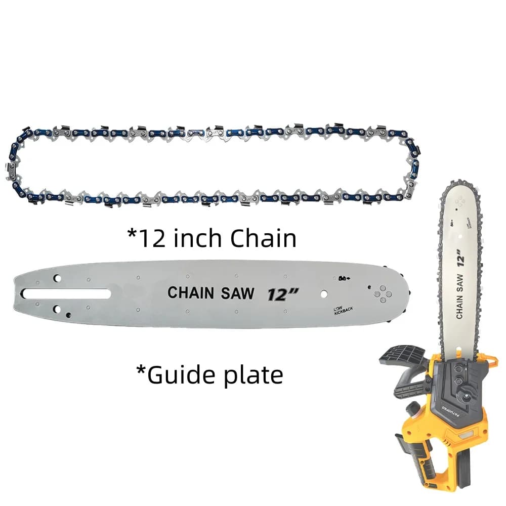 Catene per motoseghe da 12 pollici e set di barre di guida Accessorio da 3/8 pollici LP 45 Maglie di trasmissione Parti originali per utensili a catena per motoseghe di ricambio