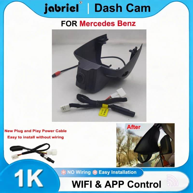 Jabriel Dash Cam 1080P Wifi Car DVR per Mercedes Benz Smart 453 per Smart fortwo forfour 453 2015 2016 2017 2018 2019 2020 2021