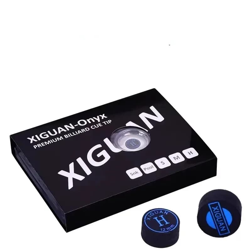 XiGuan Premium Cue Tip 11mm 12mm 14mm (2 pz/lotto) Black Diamond Pool biliardo stecca suggerimenti S/M/H (opzionale)