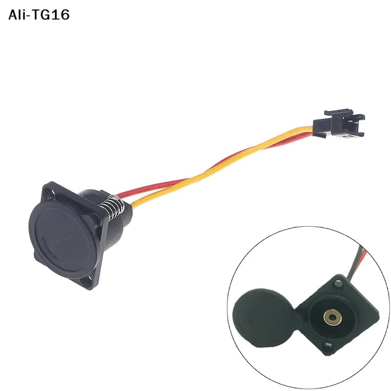 【TG16】1/2 Pezzi Connettore di Ricarica per Scooter, Cavo di Uscita per Batteria al Litio, Base Rotonda Maschio e Femmina, Presa di Ricarica DC