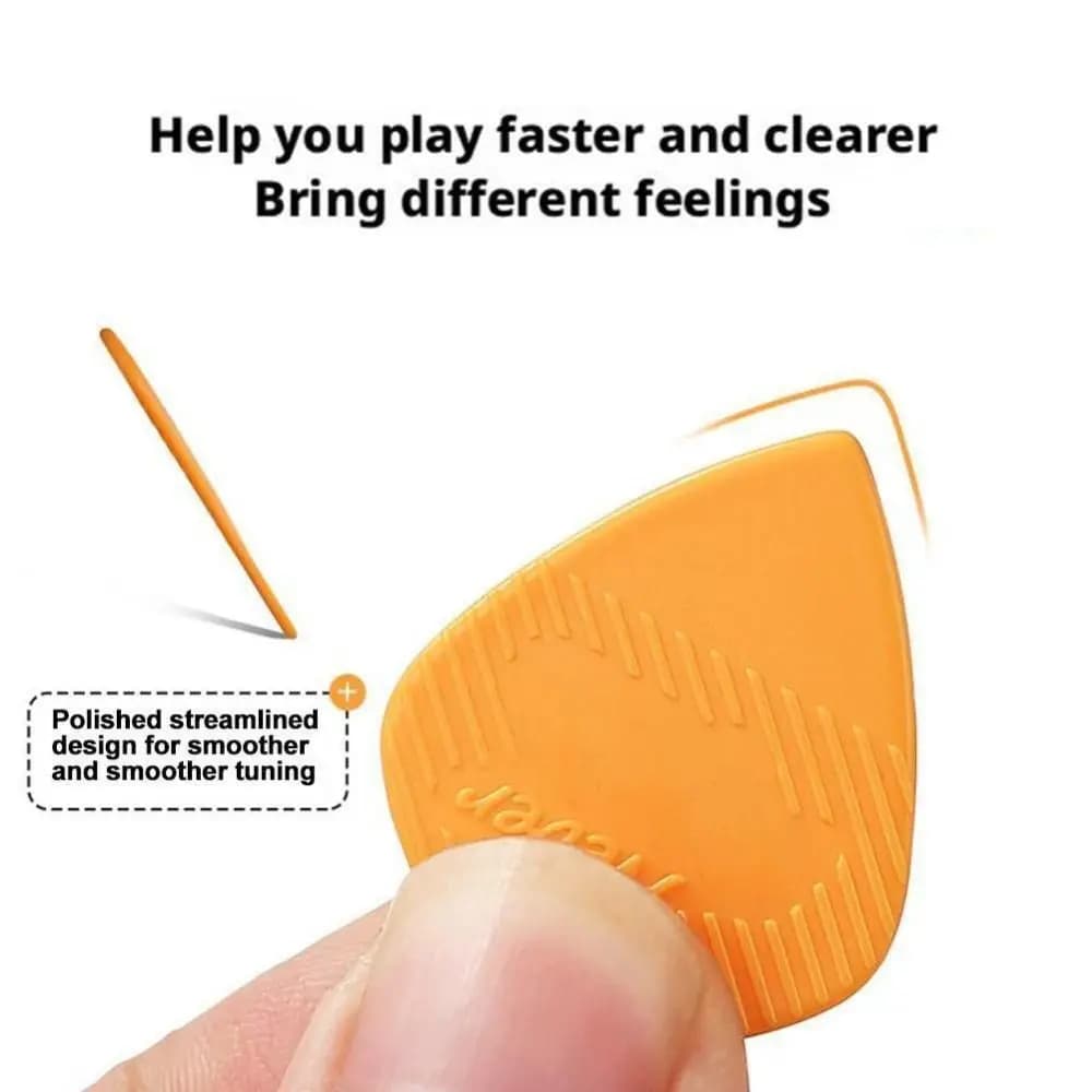 Plettri per chitarra acustica da 1,5 mm di ricambio per chitarra elettrica a forma di triangolo da 10 pezzi in nylon antiscivolo